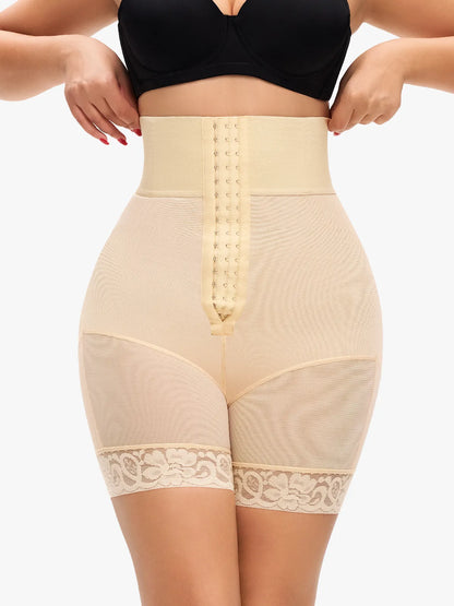 Culotte de contrôle du ventre à taille haute avec boucle avant et ouverture à l'entrejambe