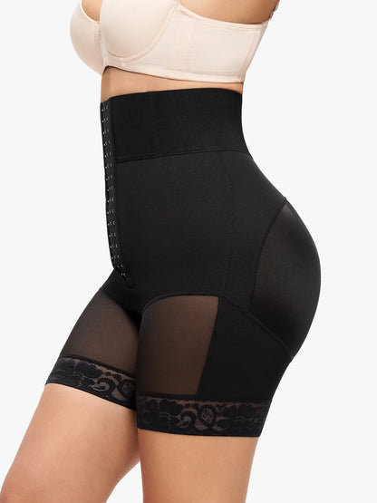 Culotte de contrôle du ventre à taille haute avec boucle avant et ouverture à l'entrejambe
