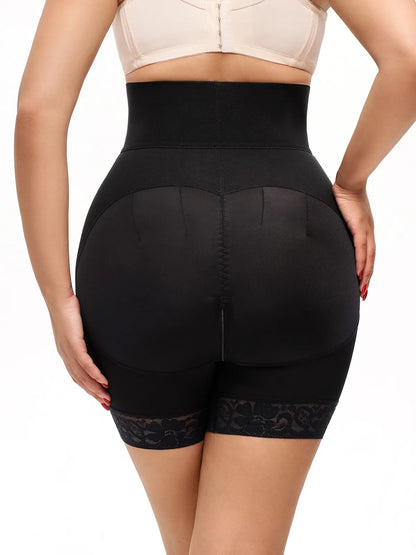 Culotte de contrôle du ventre à taille haute avec boucle avant et ouverture à l'entrejambe