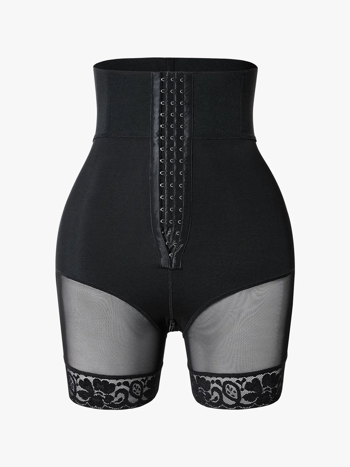 Culotte de contrôle du ventre à taille haute avec boucle avant et ouverture à l'entrejambe