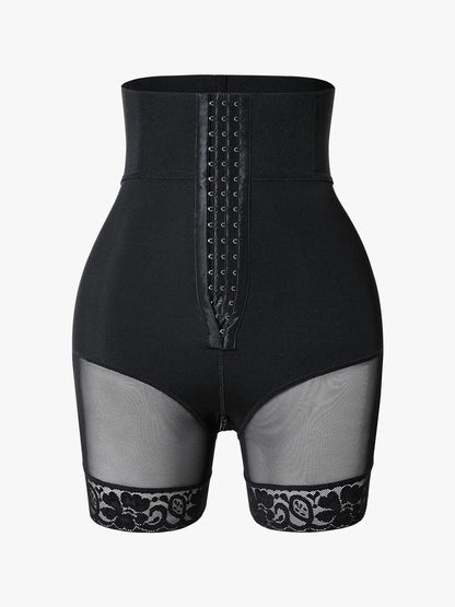 Culotte de contrôle du ventre à taille haute avec boucle avant et ouverture à l'entrejambe