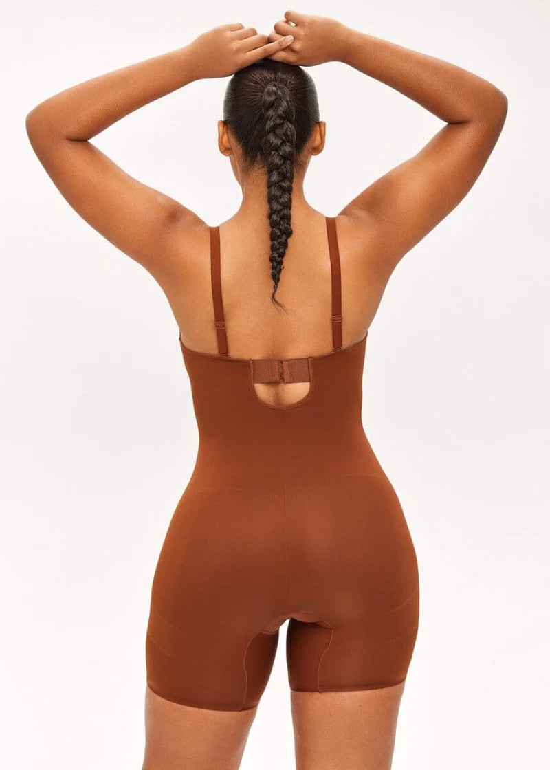 Body gainant court avec bretelles amovibles